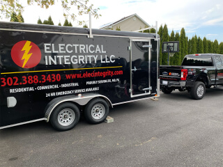 Electrical Integrity trailer at work site